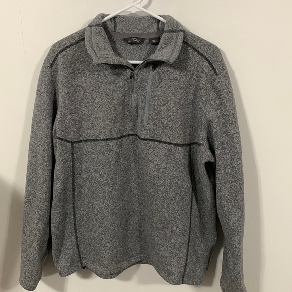Eddie Bauer Long sleeve quarter zip fall pullover, good condition Sz Large - Picture 1 of 7